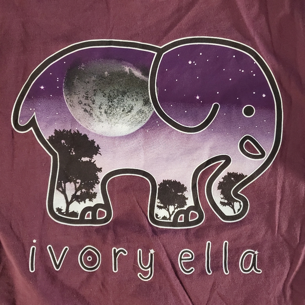 *SOLD* Ivory Ella maroon long sleeve